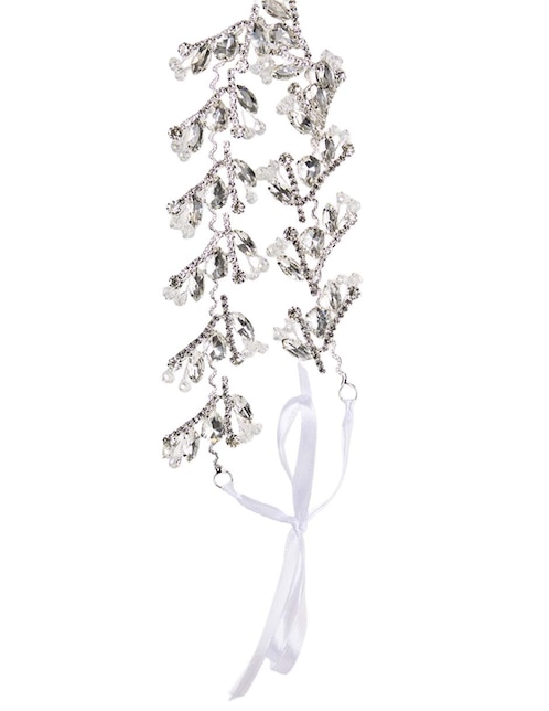 Tocado para cabello Map Bridal Map Bodas con acabado brillante