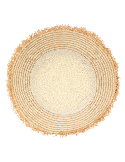 Sombrero ala mediana estampado a rayas 1