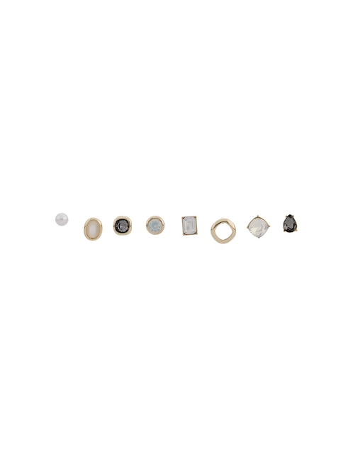 Set de aretes con acabado brillante 1