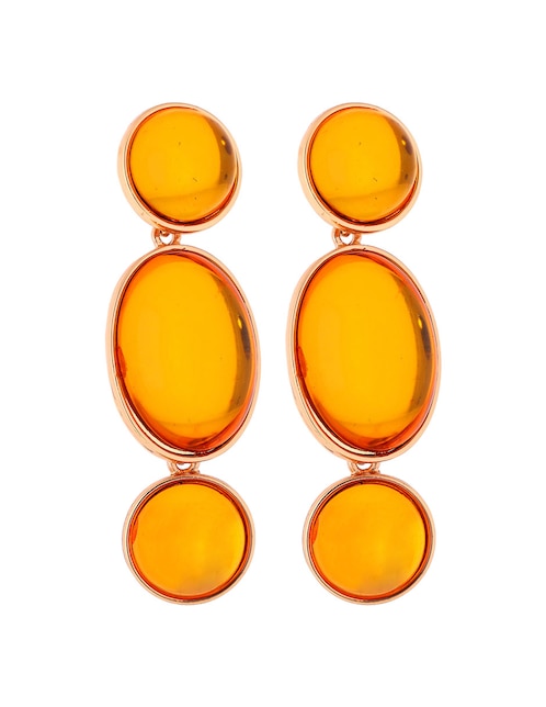 Aretes largos con acabado liso 1