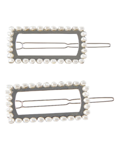 Set de broches para cabello Map con acabado brillante