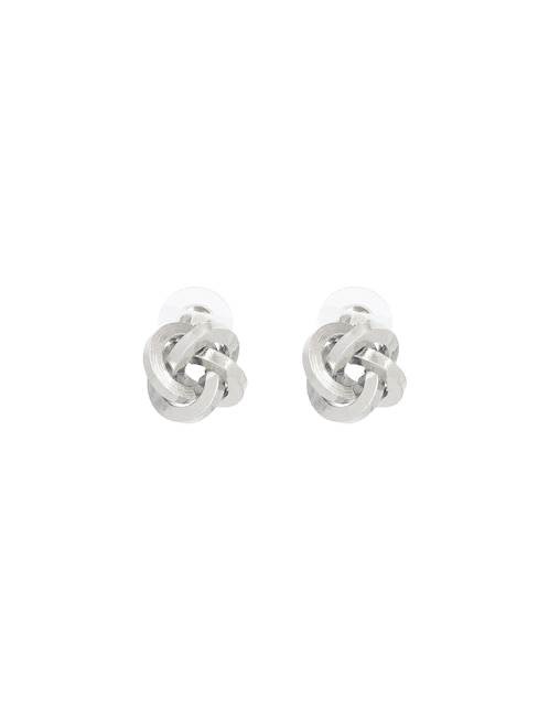 Aretes de entrelazado Map con acabado lustre