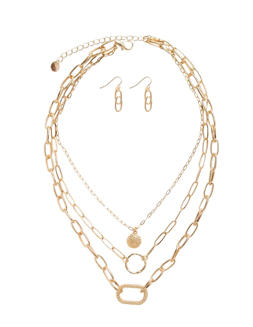 Set de collar y aretes Map