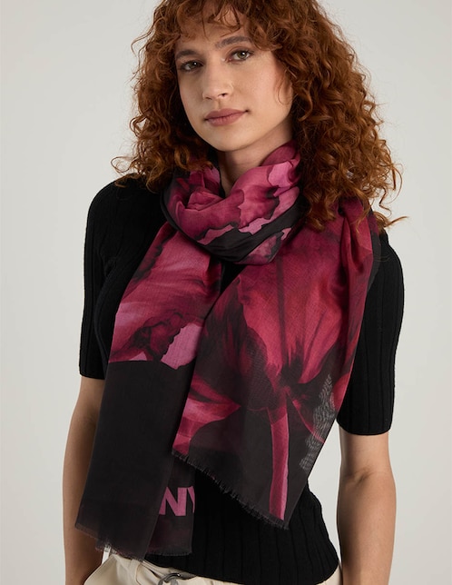 Pashmina con estampado floral para mujer 1