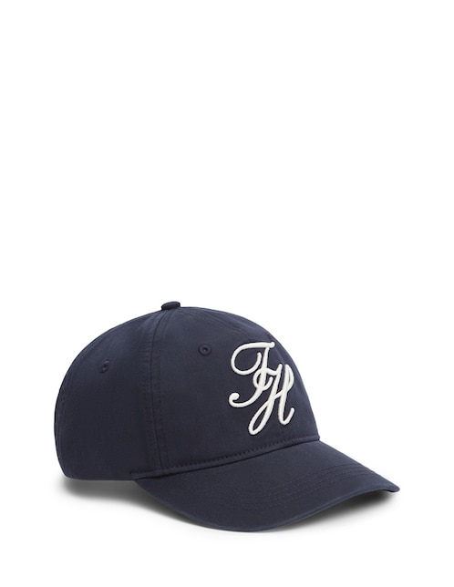 Gorra visera curva cerrada casual Tommy Script para mujer 1