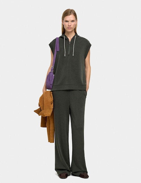 Pantalón wide leg relaxed para mujer 1