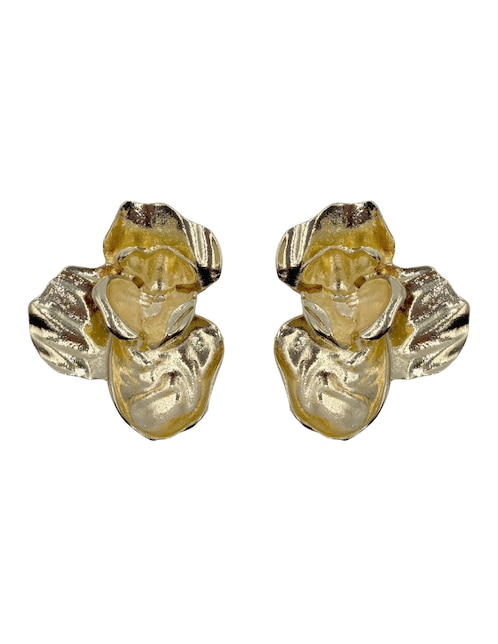 Aretes largos de flor Map Accesorios Dama