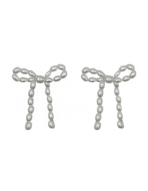Aretes largos de moño Map