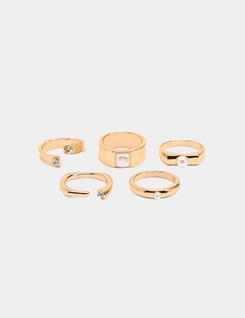 Set anillo Parfois Stay Mixed brillante