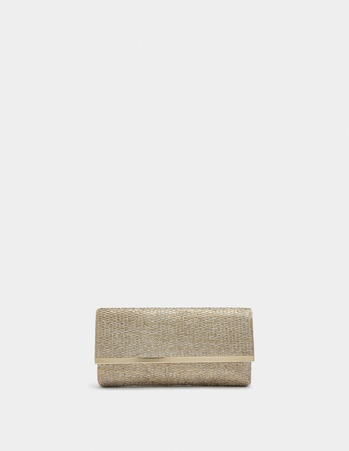 Bolsa clutch Parfois New Sandstraw para mujer