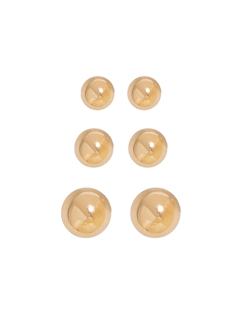 Set de aretes esfera Map con acabado lustre