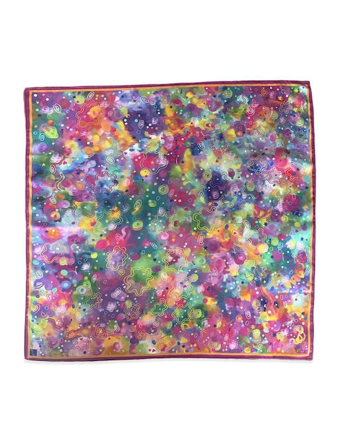 Mascada Lucida con estampado abstracto para mujer