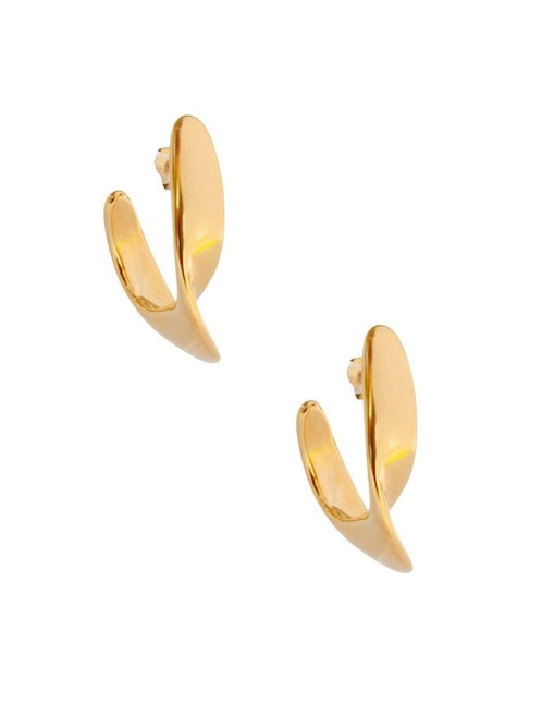 Aretes de círculo Nuvi con acabado brillante