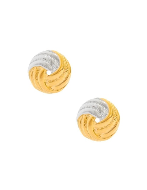 Aretes de círculo Nuvi con acabado brillante