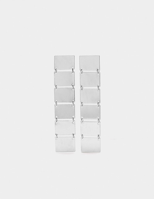 Aretes largos rectangulares 1