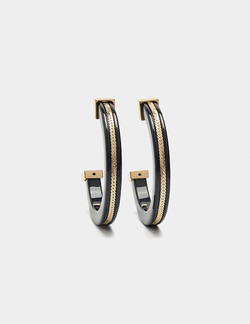 Aretes cortos Parfois con acabado pulido
