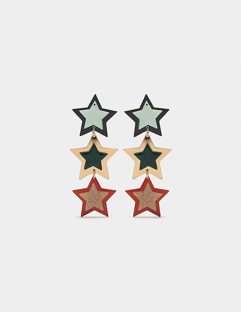 Aretes largos de estrella 1