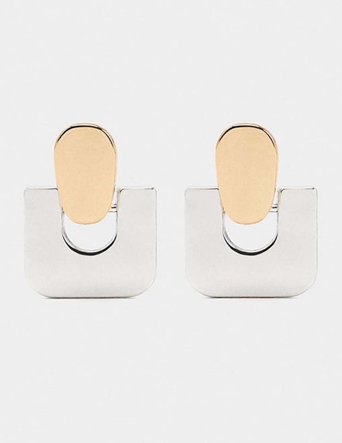 Aretes cortos con acabado liso 1