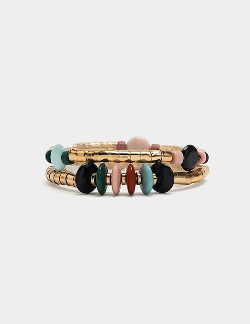Set pulsera acabado birllante 1