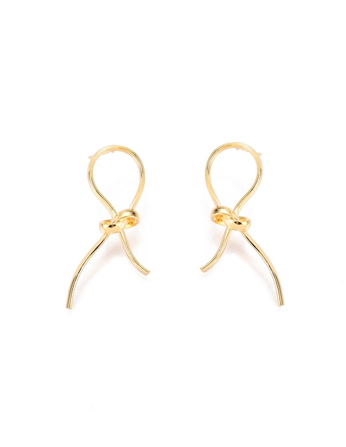 Aretes largos Lieb con acabado liso