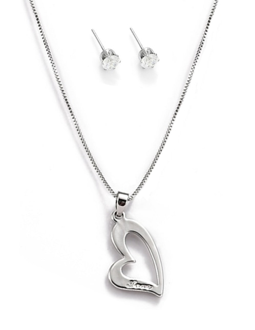 Aretes y collar de Forma de corazón Lieb Cristal