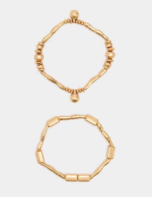 Set pulsera Golden Basics acabado brillante 1