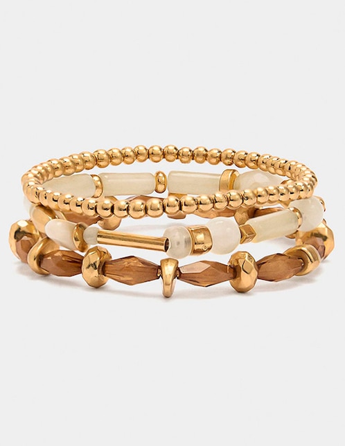 Set pulsera Golden Basics Extra acabado brillante 1