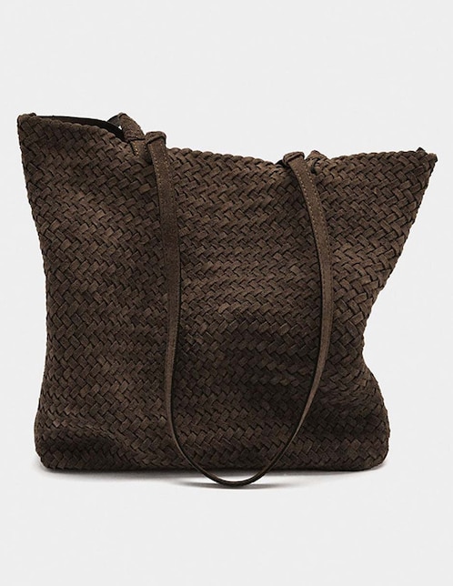 Bolsa shopper de piel para mujer 1