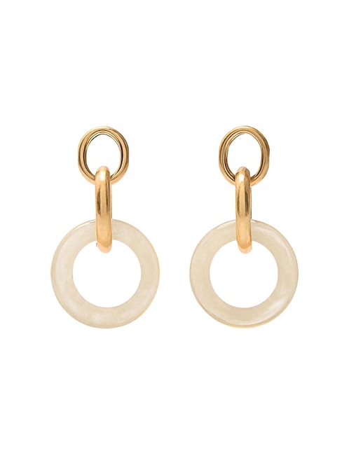 Aretes cortos con acabado mate 1