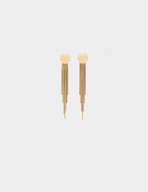 Aretes largos Golden Basics Extra 1