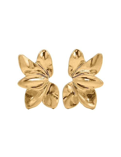 Aretes cortos con acabado brillante 1