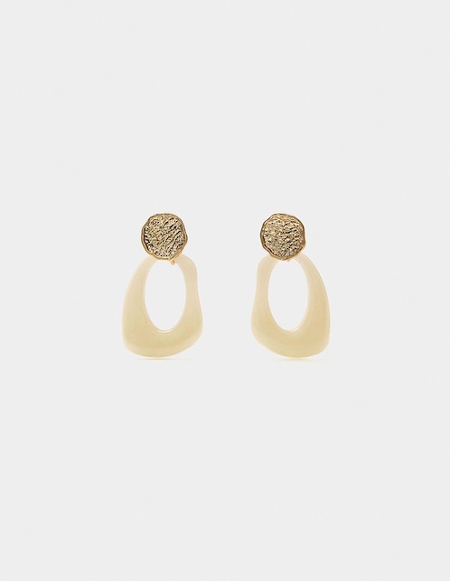 Aretes largos con acabado pulido 1
