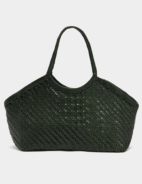 Bolsa shopper Parfois de cuero para mujer