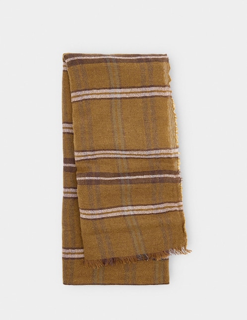 Pashmina con estampado a rayas para mujer 1