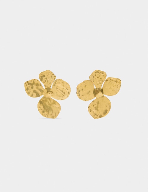 Aretes Parfois Golden Delicates con acabado liso