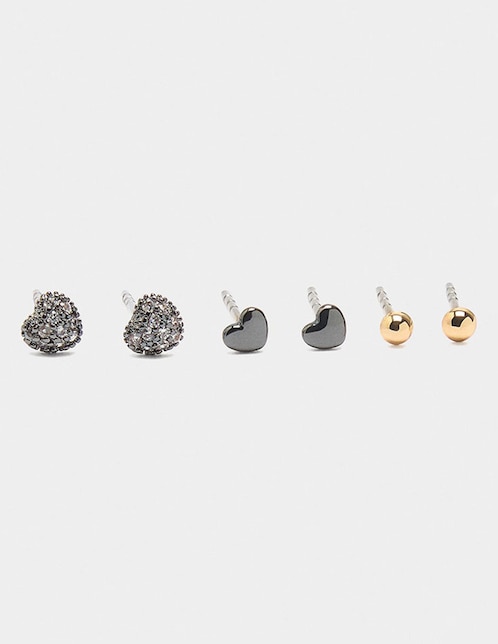 Set de aretes acabado mate 1