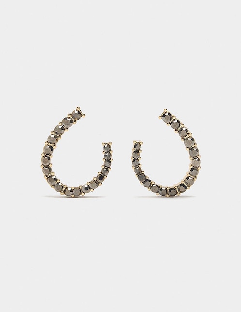 Aretes Golden Delicates con acabado liso 1