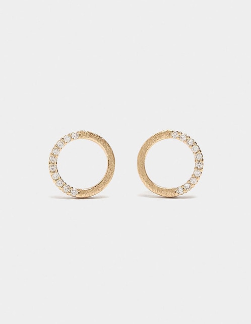 Aretes Parfois Golden Delicates con acabado liso