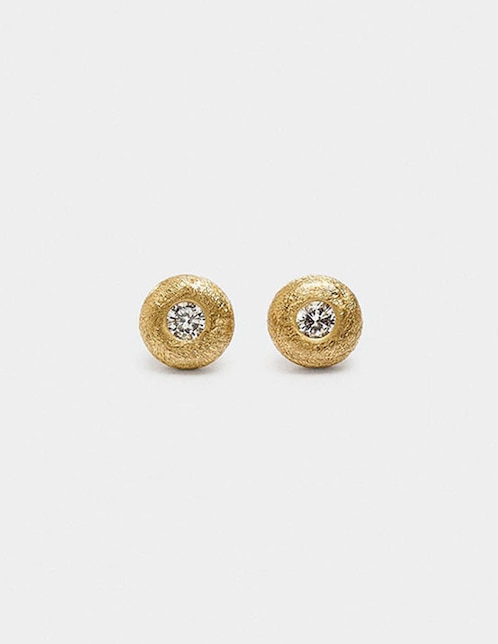 Aretes de globo Golden Delicates con acabado liso 1