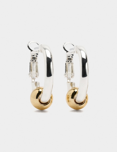 Aretes cortos Parfois con acabado brillante