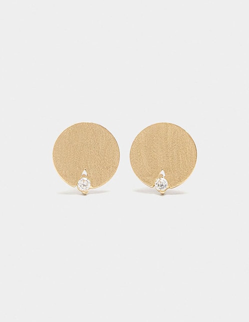 Aretes Golden Delicates con acabado liso 1