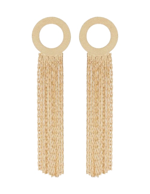 Aretes largos con acabado mate 1