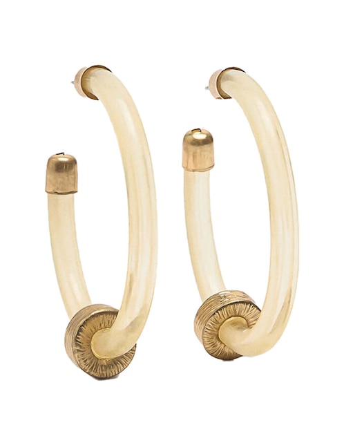 Aretes de aro Parfois con acabado liso