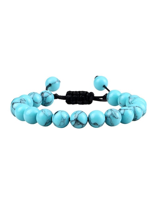 Pulsera con turquesa acabado brillante 1