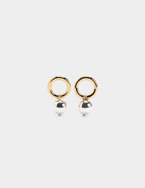 Aretes cortos Parfois con acabado brillante