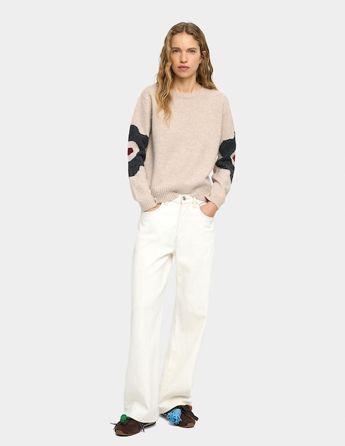 Suéter cuello redondo para mujer 1