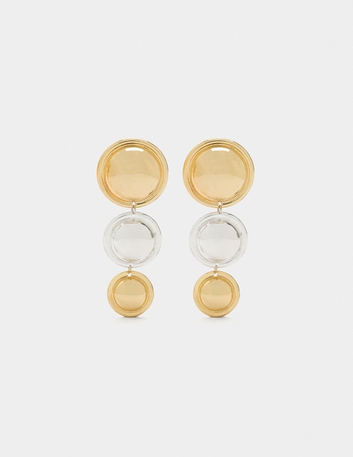 Aretes largos Parfois con acabado brillante