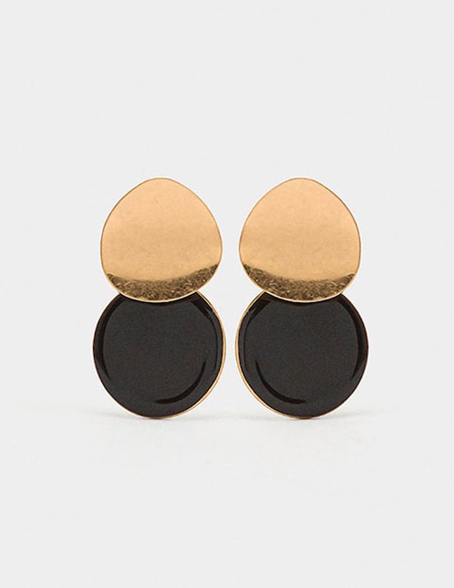 Aretes largos Petals con acabado brillante 1