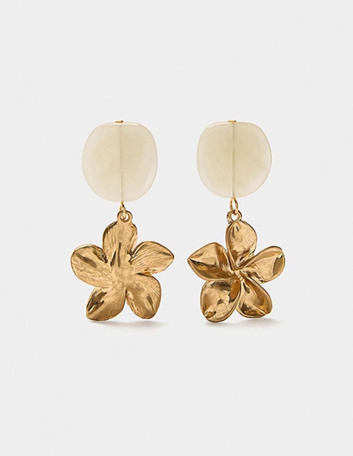 Aretes largos Parfois Golden Basics Extra