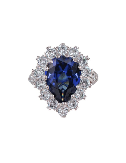Anillo de gota Hürrem Sultan P 925 de plata zirconia cúbica